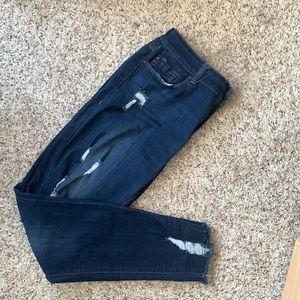 Super cute distressed denim